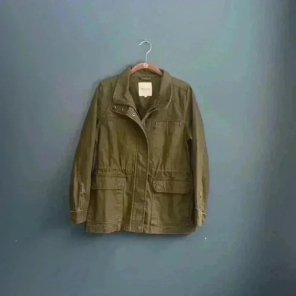 Madewell Jackets & Blazers - Madewell army green utility jacket woman’s‎ size small coat